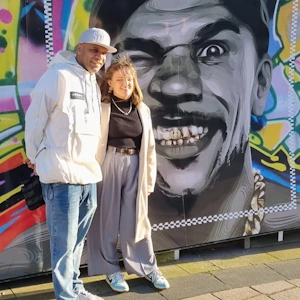 Goldie photo infant of mural